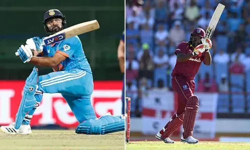 క్రిస్ గేల్ రికార్డును బద్దలుకొట్టిన రోహిత్ శర్మ.. ప్రపంచ కప్ చరిత్రలో తొలి ఆటగాడు..!