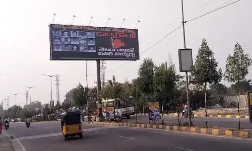 Banners,  against Congress,  Hyderabad,