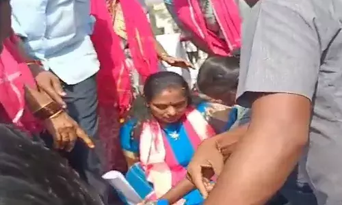 brs, mlc kavitha,  seriously ill, jagtial,