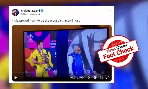 FactCheck : ప్రపంచ కప్ ను అందుకున్న తర్వాత ఆస్ట్రేలియా కెప్టెన్ ను భారత ప్రధాని నరేంద్ర మోదీ అభినందించలేదా?