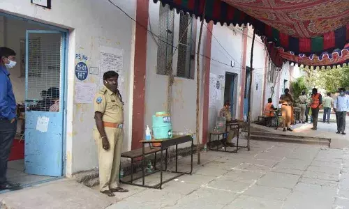 Hyderabad, police , polling , Telangana