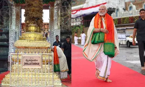 తిరుమల శ్రీవారిని దర్శించుకున్న ప్రధాని మోదీ