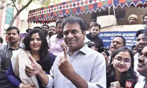 minister ktr, vote, telangana polls ,