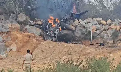 Training Plane Crashed, Tupran,Medak District