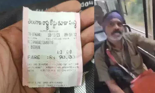 మహిళకు టికెట్ కొట్టిన కండ‌క్ట‌ర్‌.. విచార‌ణకు ఆదేశించిన ఆర్టీసీ ఎండీ స‌జ్జ‌నార్.!