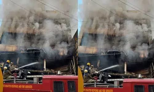 fire accident, kamareddy, shopping mall ,