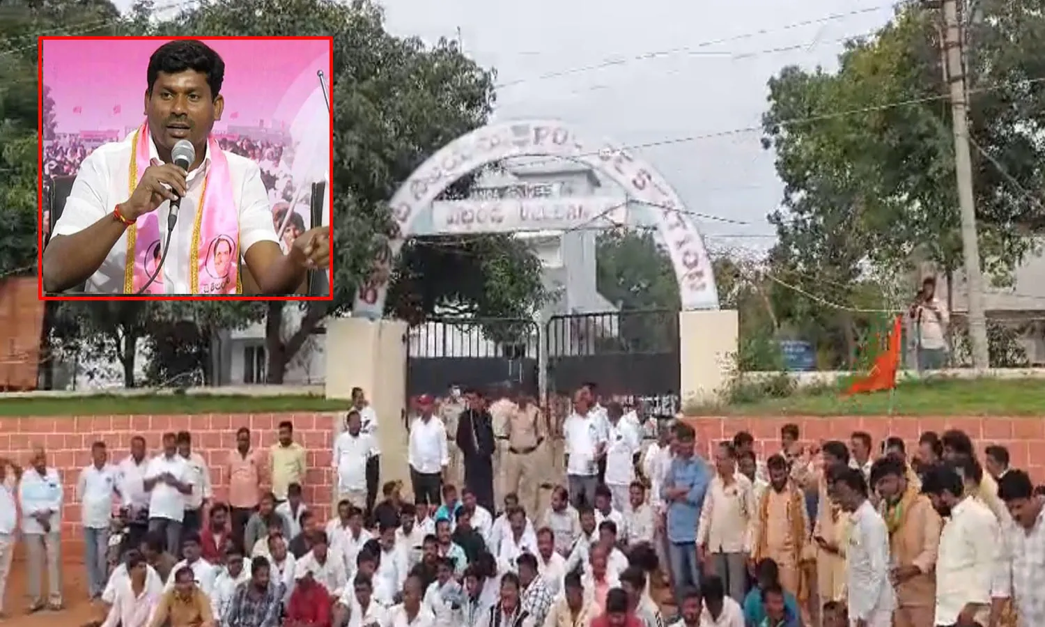 brs, guvvala balaraju, arrest, nagarkurnool,
