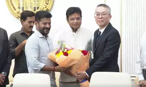 సీఎం రేవంత్ రెడ్డితో ఫాక్స్కాన్ ప్రతినిధి బృందం భేటీ