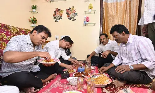 brs, ktr,   fan home, hyderabad, borabanda,