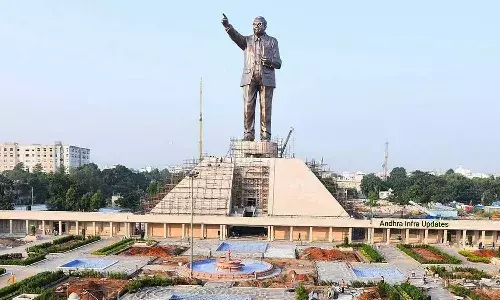 CM Jagan, Ambedkar statue, Vijayawada, APnews