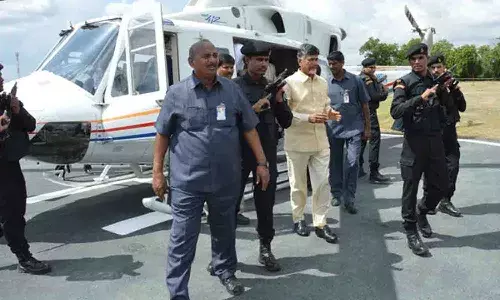దారితప్పిన చంద్రబాబు హెలికాప్టర్..!