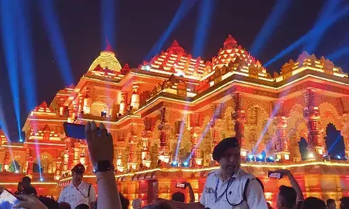 devotees, darshan, Ayodhya, Ram Mandir