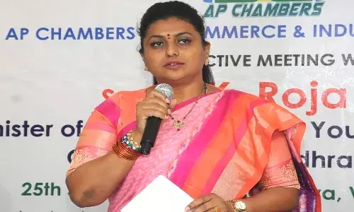 minister roja, comments,  sharmila, congress,
