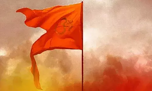Telangana, saffron flag, Crime news,  Sangareddy