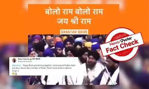 NewsMeterFactCheck, Sikh, Ram Temple