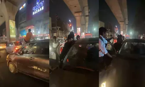 hyderabad, panjagutta, car accident, case booked,