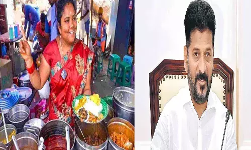 kumari aunty, food stall, hyderabad, reopen, cm revanth reddy,