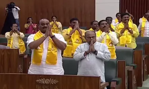 tdp, walk out,  ap assembly, governor speech,