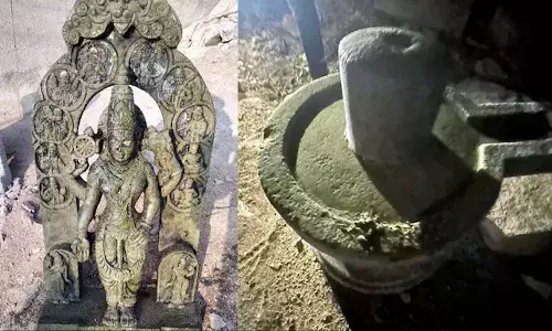 Ancient Vishnu idol, Ram Lalla, shivlingam, Karnataka river
