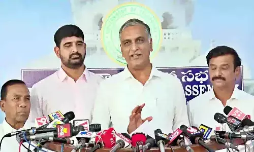 గవర్నర్ ప్రసంగం పేలవంగా ఉంది.. కాంగ్రెస్ చేతులెత్తేసింది : హరీశ్ రావు