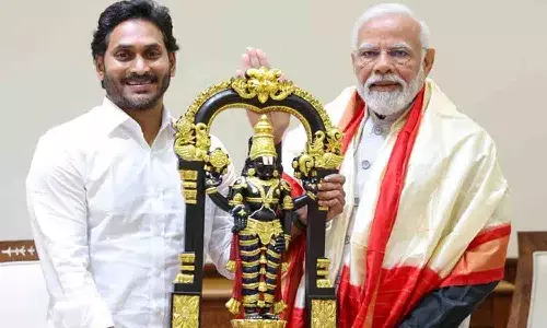 ప్రధాని మోదీని క‌లిసిన సీఎం జ‌గ‌న్‌.. ఆ విష‌య‌మే చ‌ర్చించారా..?