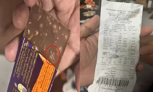 Cadbury chocolate, worm crawling, hyderabad ,