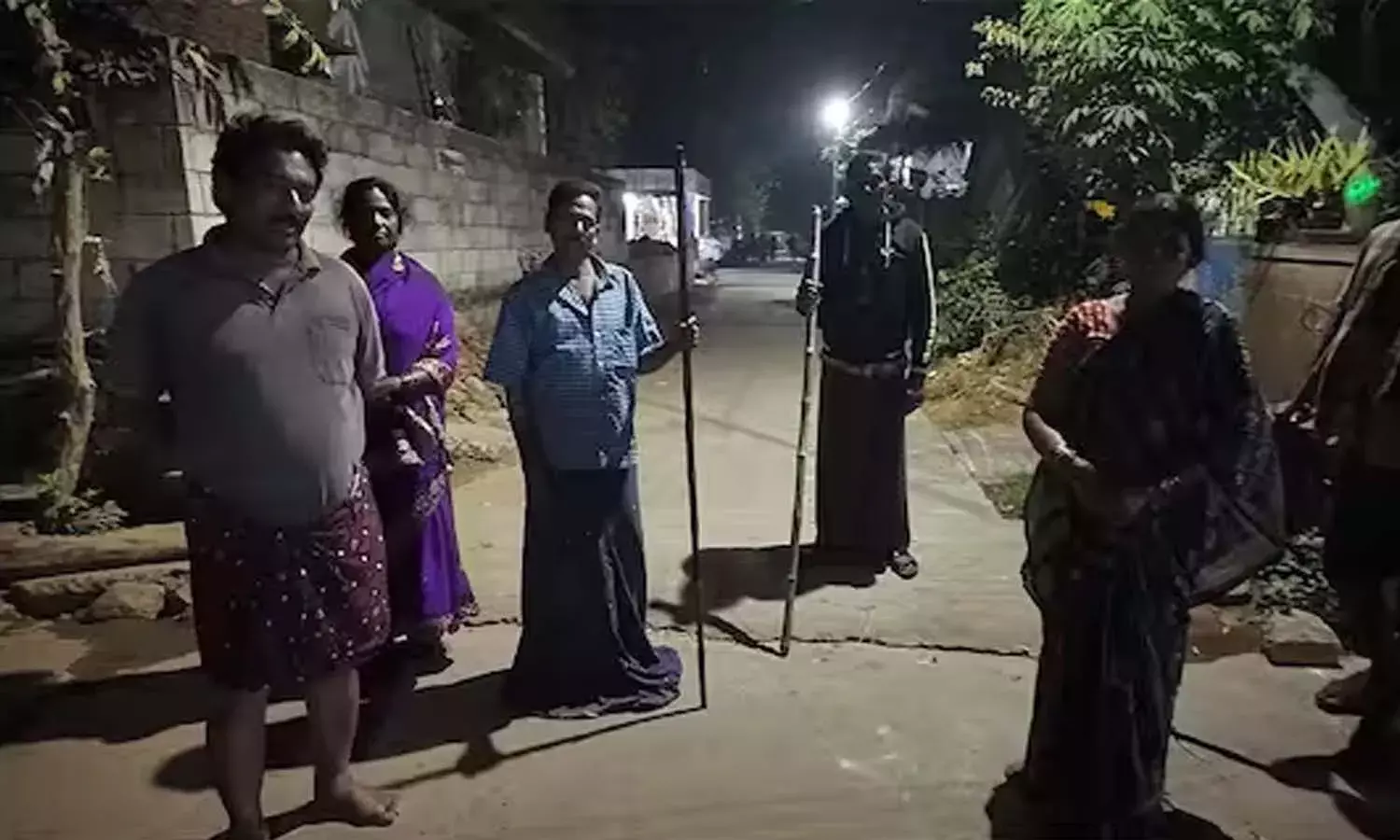 Evil spirit, APnews, Kandrakota, youth stand guard, Kakinada