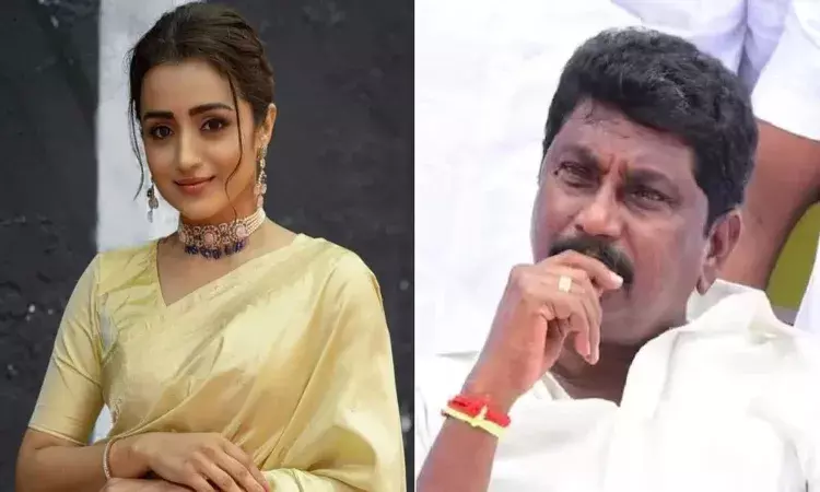 trisha, legal notice,  av raju,