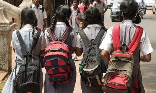 textbooks weight, school students, Telangana, Schools