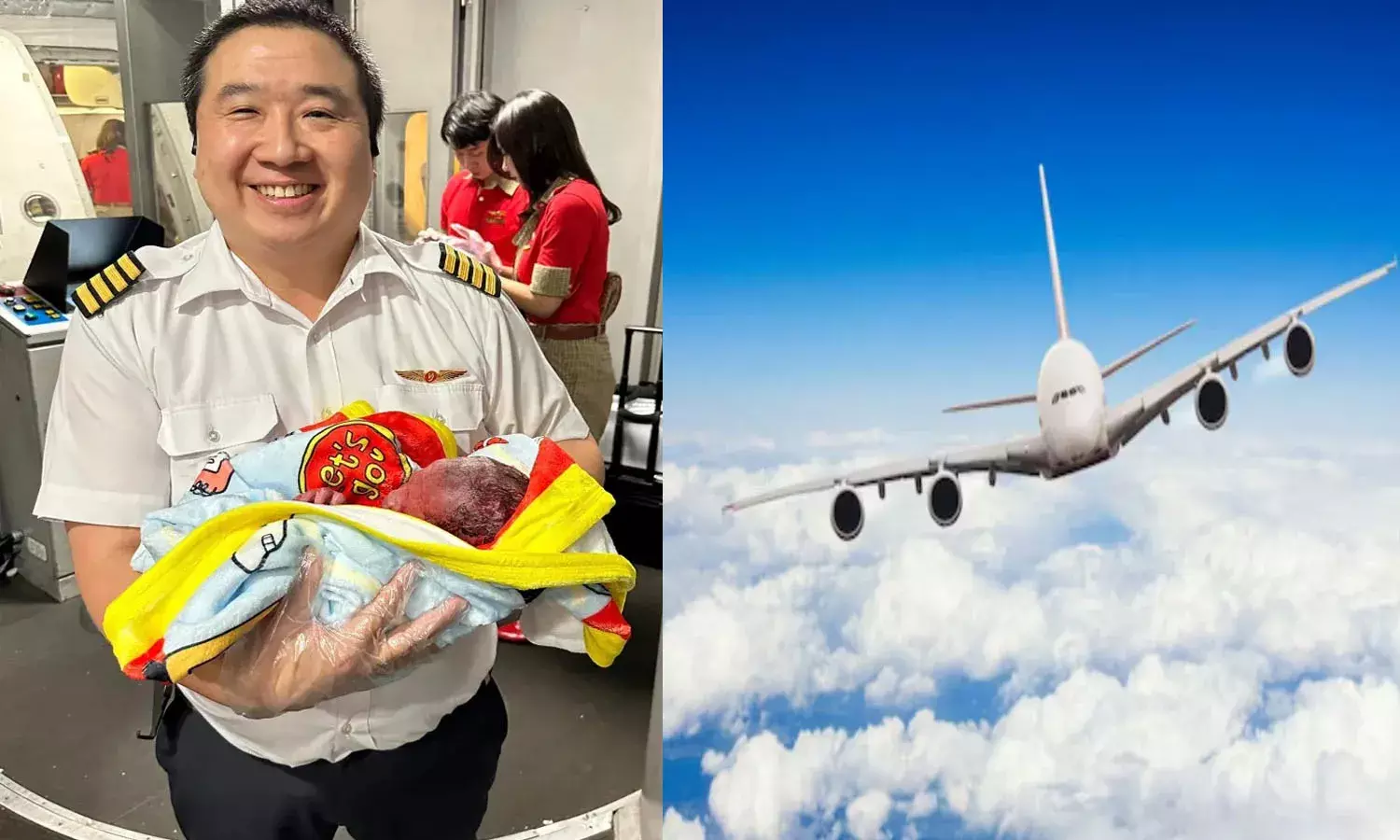 pilot,  delivery, pregnant woman,  flight,