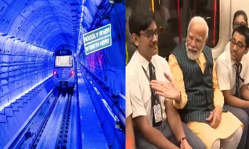 kolkata, underwater metro rail,  prime minister modi,