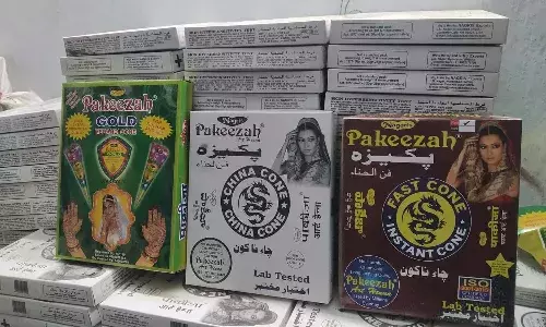 DCA, unlicensed, mehendi manufacturing unit, Hyderabad