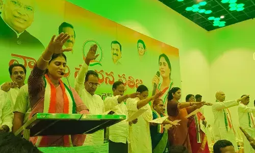 ap congress,  sharmila, pledge,  special status,