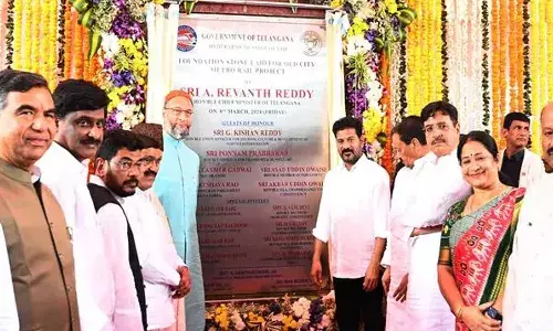 పాతబస్తీ మెట్రోకు శంకుస్థాపన చేసిన సీఎం రేవంత్ రెడ్డి