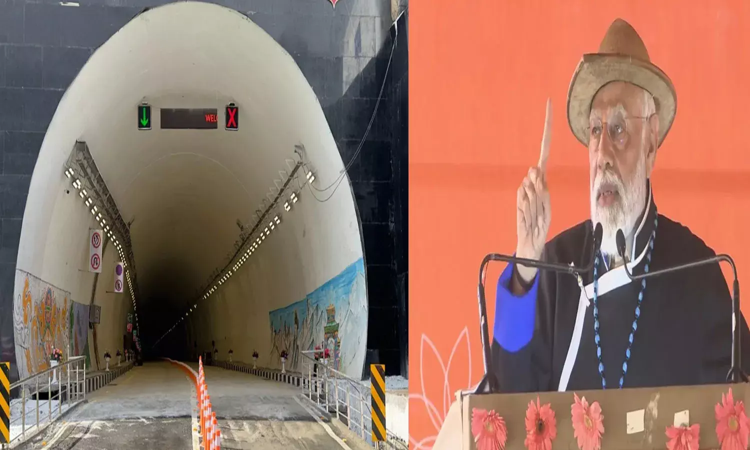 prime minister modi, inaugurate, sela tunnel,