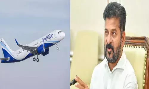 cm revanth reddy, flight, emergency landing, shamshabad,