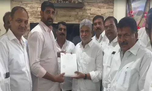 brs, complaint,  khairatabad, mla danam nagender,