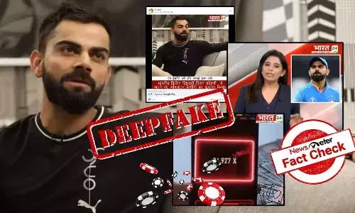 kohli, promoting,   casino app, deepfake,
