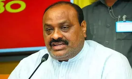 atchannaidu, complaint,  election commission,  sajjala,