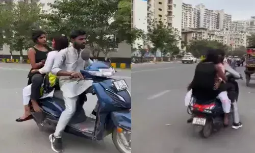 uttar pradesh, two girls, viral video, police fine,