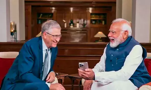 prime minister, narendra modi, bill gates, meeting,