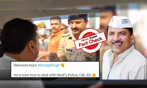 aap leader sanjay singh,  police,  fact check,