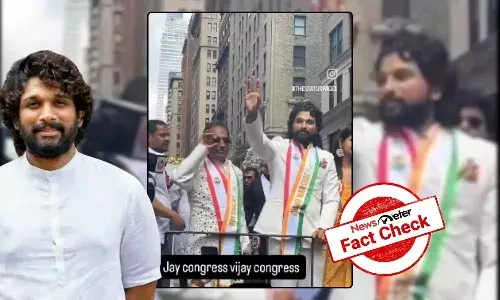 FactCheck : అల్లు అర్జున్ కాంగ్రెస్ తరపున ప్రచారం చేస్తున్నారా? వైరల్ వీడియో వెనుక అసలు నిజాలు తెలుసుకోండి