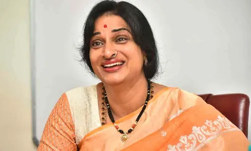 Woman ASI suspend, BJP, Hyderabad, MP candidate Madhavilatha