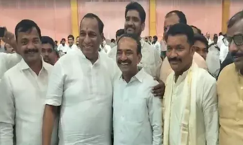 telangana, brs, malla reddy,  etela, viral comments,