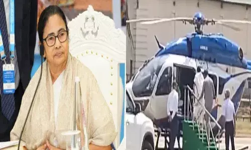 bengal, cm mamata banerjee, fell down,  helicopter,