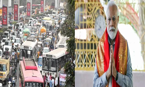 Hyderabad, traffic restrictions, pm modi tour ,