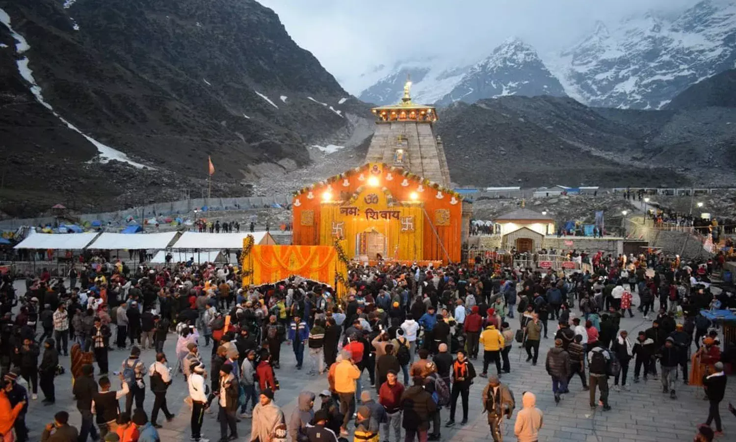 kedarnath temple, open,  devotees ,