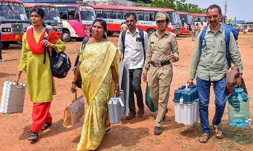 lok sabha , polling, food,  election workers,