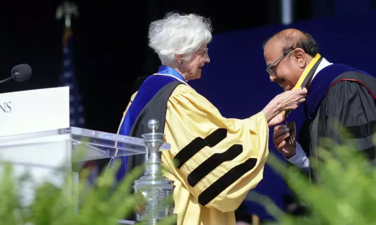 Dr. Krishna Ella, Johns Hopkins Bloomberg School, Dean’s medal, Hyderabad